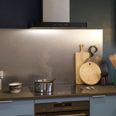 Hotte décorative inox GoodHome GHBH60ASBL, 60 cm