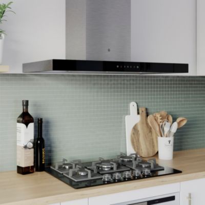 Hotte décorative inox GoodHome GHBH90ASBL 90 cm