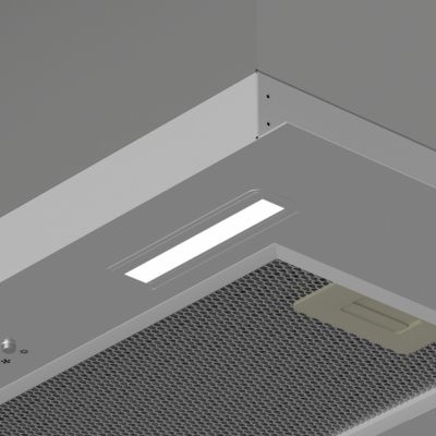 Hotte encastrable 60cm 650m3/h 3 vitesses groupe filtrant évacuation ou recyclage inox Ciarra CD6926AS