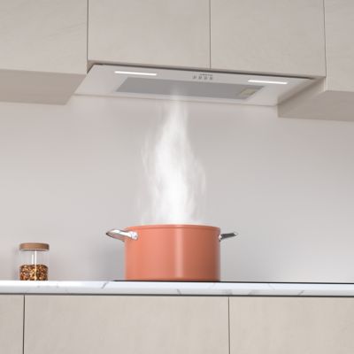 Hotte encastrable 60cm 650m3/h 3 vitesses groupe filtrant évacuation ou recyclage inox Ciarra CD6926AS