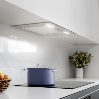 Hotte encastrable 60cm 650m3/h 3 vitesses groupe filtrant évacuation ou recyclage inox Ciarra CD6926AS