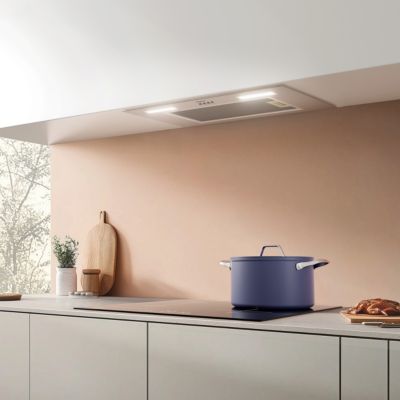 Hotte encastrable 60cm 650m3/h 3 vitesses groupe filtrant évacuation ou recyclage inox Ciarra CD6926AS