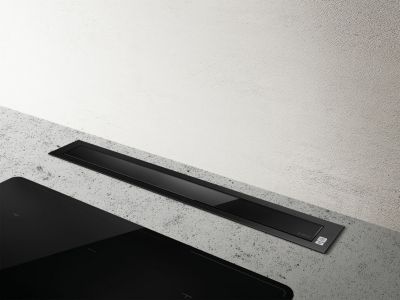 Hotte encastrable au plan de travail noir L. 90 cm Pandora Elica