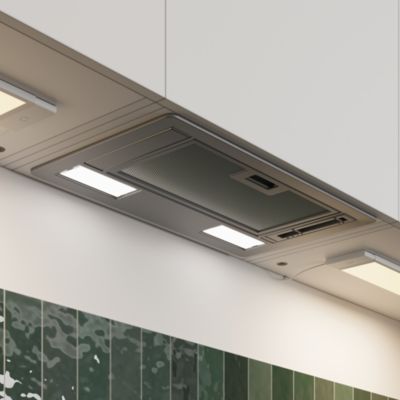 Hotte encastrable Universel l. 54 cm KSG52E Smeg gris métal
