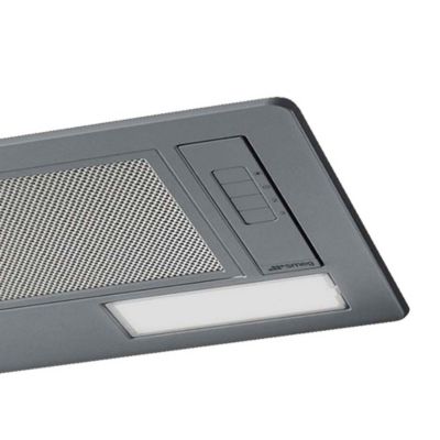 Hotte encastrable Universel l. 54 cm KSG52HE Smeg gris métal