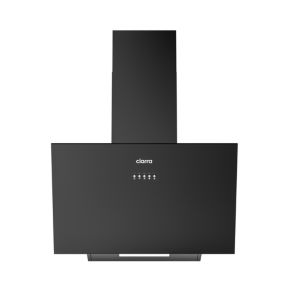 Hotte inclinée 60cm classe a+++ 650mm3h 3 vitesses évacuation ou recyclage noire Ciarra