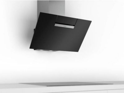Hotte inclinée Bosch DWK87EM60 noir, 80 cm