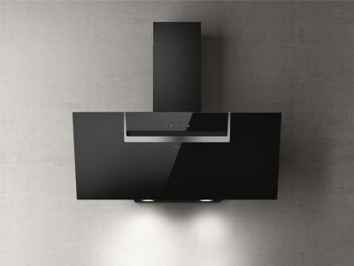 Hotte inclinée en verre noir L. 90 cm Sheen S Elica