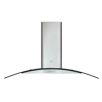 Hotte incurvée en verre Cooke & Lewis CLCGS90, 90 cm argent