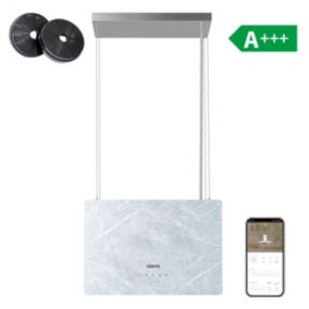 Hotte îlot 48cm smart wifi APP contrôle booster classe A+++ 4 Vitesses UV traitement CD4850W Ciarra