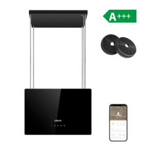 Hotte îlot 48cm smart wifi connectée APP contrôle classe A+++ 3 vitesses booster UV traitement recyclage CD4850B Ciarra