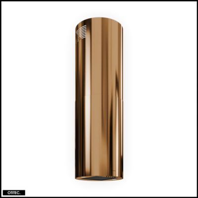 Hotte Îlot Aspirante Silencieuse - 39 cm - 570 m3/h - LOBELIO - Caramel Doré