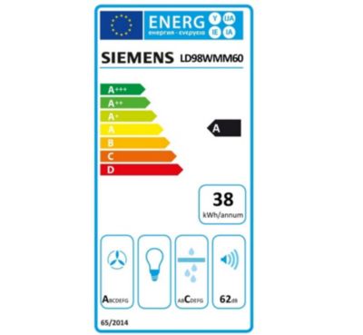 Hotte plan de travail 91cm 519m3/h noir Siemens LD98WMM60 iq700
