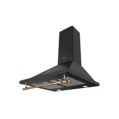 Hotte retro décorative murale - AMICA - OKC6212RA - 76/104 x 60 x 50 cm - Noir