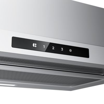 Hotte tiroir encastrable 60cm 606m3/h 3 vitesses tactile évacuation ou recyclage inox Ciarra CD6909AS