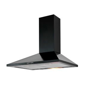 Hotte de cuisine aspirante Pyramide 60cm Noir ROSIERES RHP67000