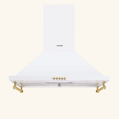 Hotte vintage murale Silverline OSIRIS blanc mat 90 cm