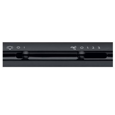 Hotte visière 60cm 270m3/h noir Whirlpool WCN65FLK