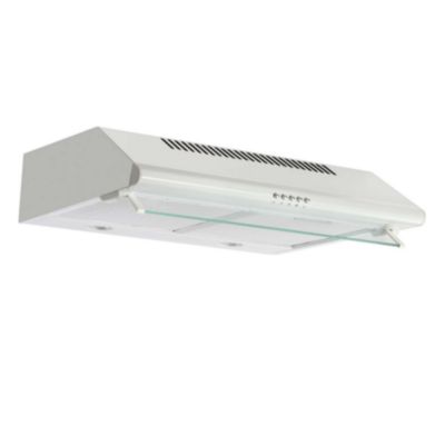 Hotte visière 60cm 344m3/h blanc Glem GHC640WH