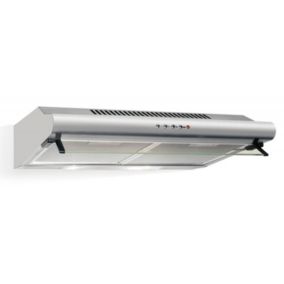 Hotte visière 60cm 344m3/h inox Airlux AHC640IX