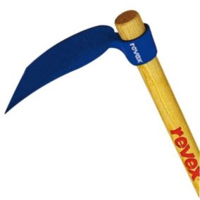 Houe standard REVEX - Outil de jardinage - Tête en acier forgé trempé - Manche en bois de frêne verni
