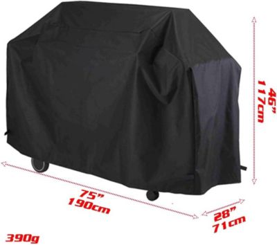 Housse Barbecue Bache Barbecue Couverture Imperméable de Barbecue Couvercle 190 71 117cm