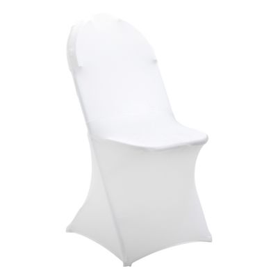 Housse blanche de chaise pliante  Oviala