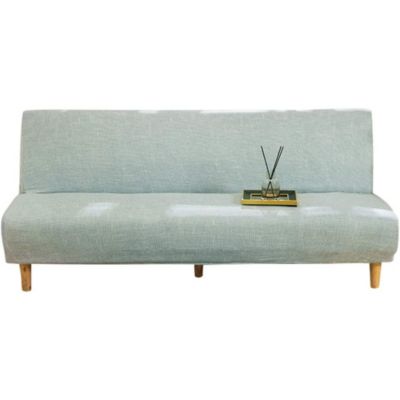 Housse de canapé extensible sans accoudoirs, universelle, pliable, facile à installer et à nettoyer, 3 places, couleur frêne