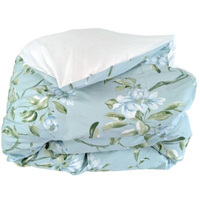 Housse de couette 140x200 cm percale coton ELÉNA vert Nil