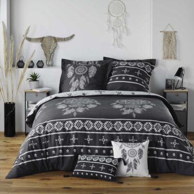Housse de couette + 2 taies d'oreiller Sweet Dreams - Douceur d'Intérieur - Parure de couette  240 x 220
