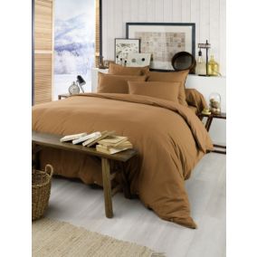 Housse de Couette 200 x 200 cm CANDICE Camel