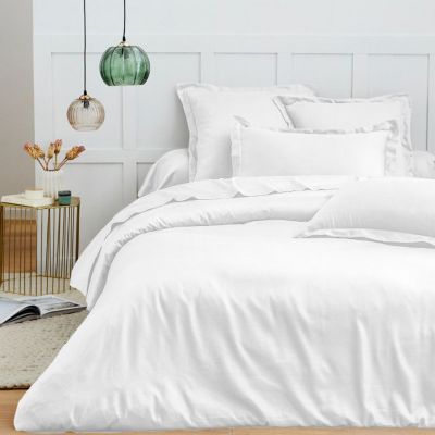 Housse de couette 240 x 220 cm "Prémium" pour lit 2 places - Prémium Neige