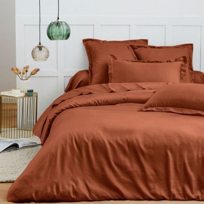 Housse de couette 240 x 220 cm "Prémium" pour lit 2 places - Prémium Paprika