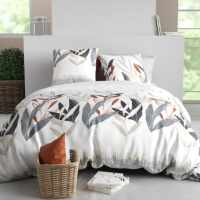 Parure De Lit 240x220 Cm Zante - Housse De Couette + 2 Taies D'oreiller - Coton 57 Fils, Doux Et Respirant
