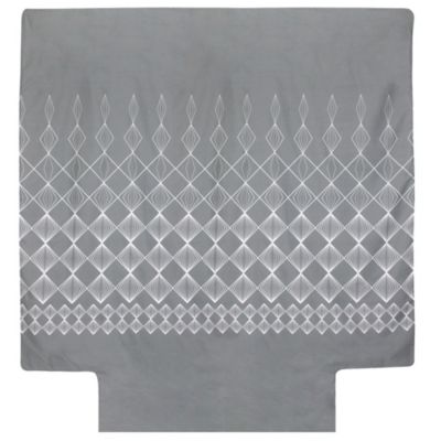 Housse de couette 260x240 cm coton FOREVER GRIS gris foncé