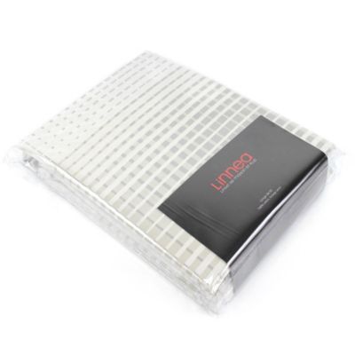 Housse de couette 260x240 cm Satin de coton CONCORDE Gris clair