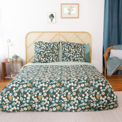 Housse de couette 260x240 Cueillette + 2 taies microfibre