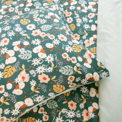 Housse de couette 260x240 Cueillette + 2 taies microfibre