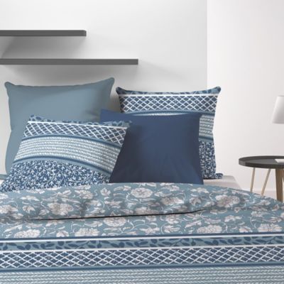 Housse de couette 260x240 Debby + 2 taies coton bio 57 fils