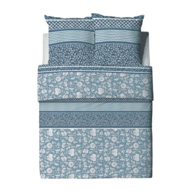 Housse de couette 260x240 Debby + 2 taies coton bio 57 fils