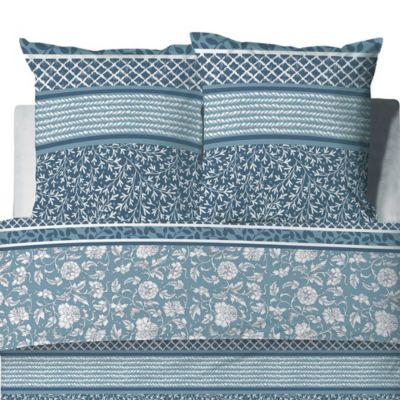 Housse de couette 260x240 Debby + 2 taies coton bio 57 fils