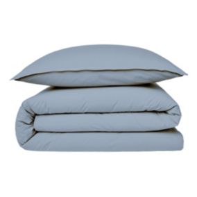 Housse de couette en coton 57 fils unie 200x200cm