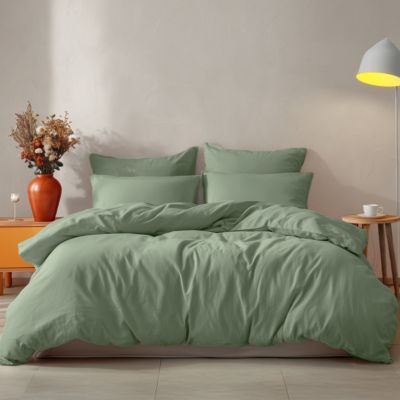 Housse de couette en coton Sauge 240x220 cm STUDIO
