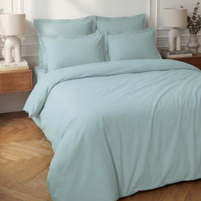 Housse de couette en percale coton Bleu Arctic 140x200 cm SOFT PERCALE
