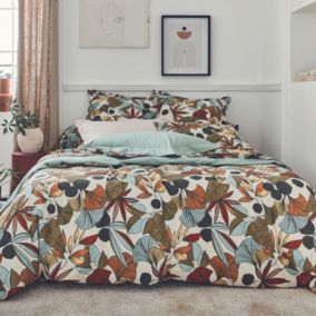 Housse de couette en percale nature (140x200 cm - Marron Clair)