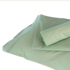 Housse de couette enfant uni (100x140 cm - Vert tilleul)