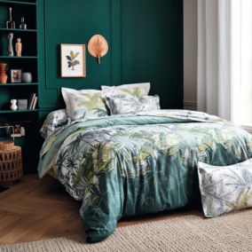 Housse de couette style colonial (140x200 cm - Vert)