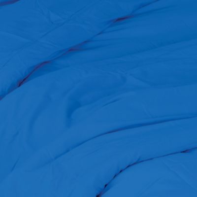 Housse de couette unie en coton Lavé (280x240 cm - Bleu Encre)
