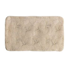 Housse de coussin aux fleurs d'hibiscus (30x50 cm - Doré)