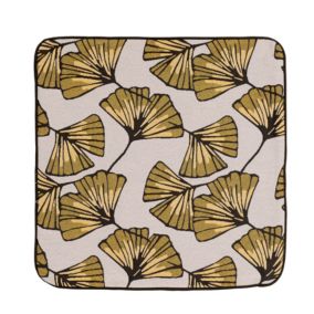 Housse de coussin Biloba (40x40 cm - Jaune)